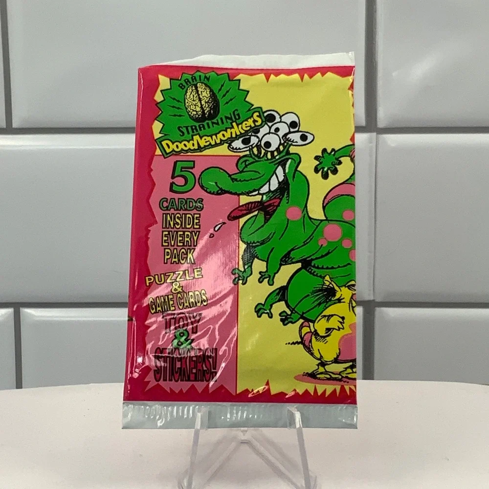Vintage Brain Straining Doodlewonkers Sealed Trading‎ Card Pack IMT Inc 90s Toy